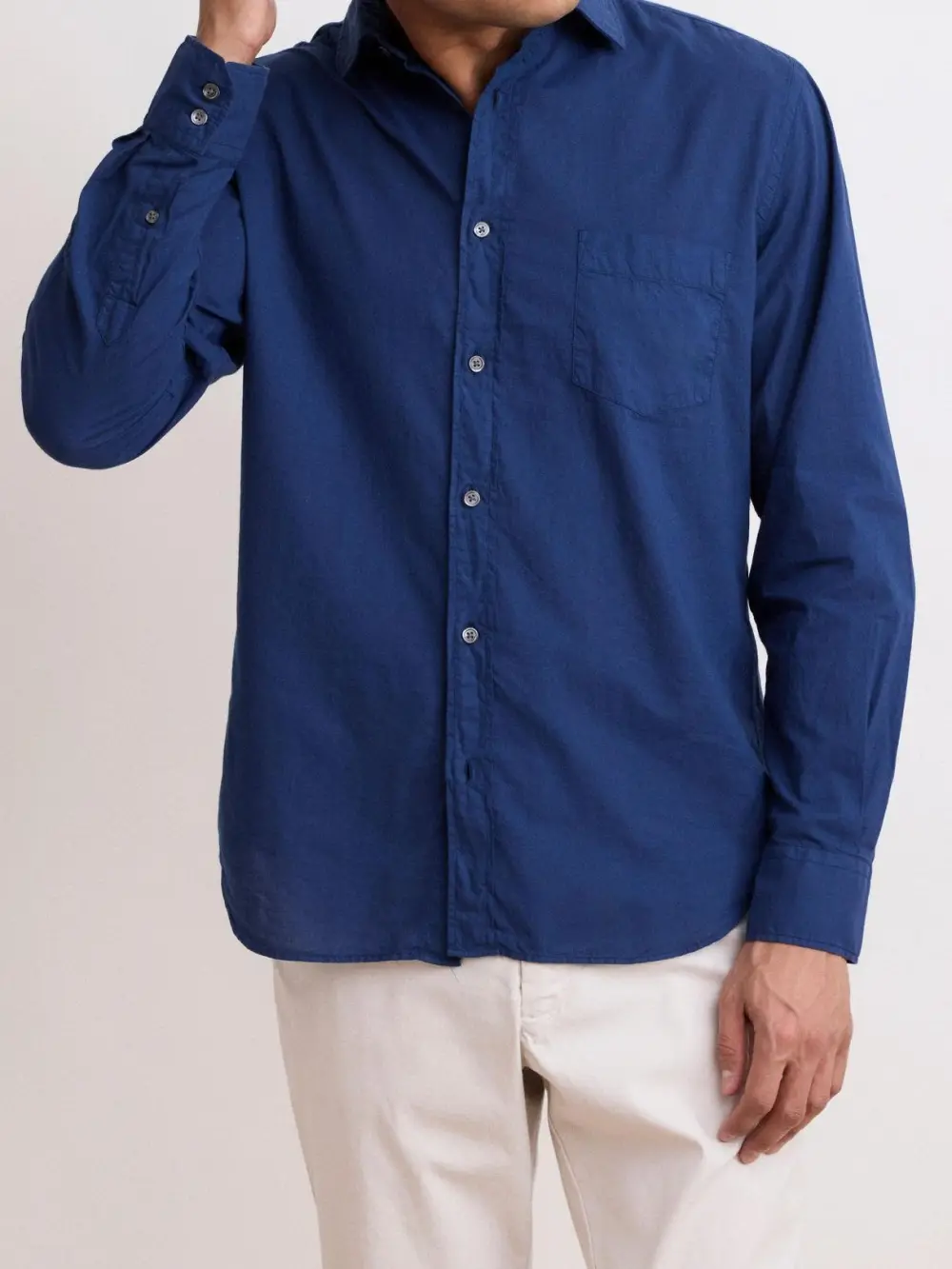 Casual Soft And Comfortable Navy Shirt