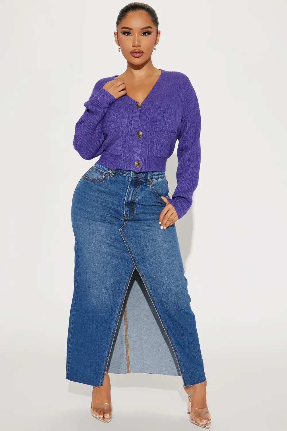 Carolina Cardigan - Purple