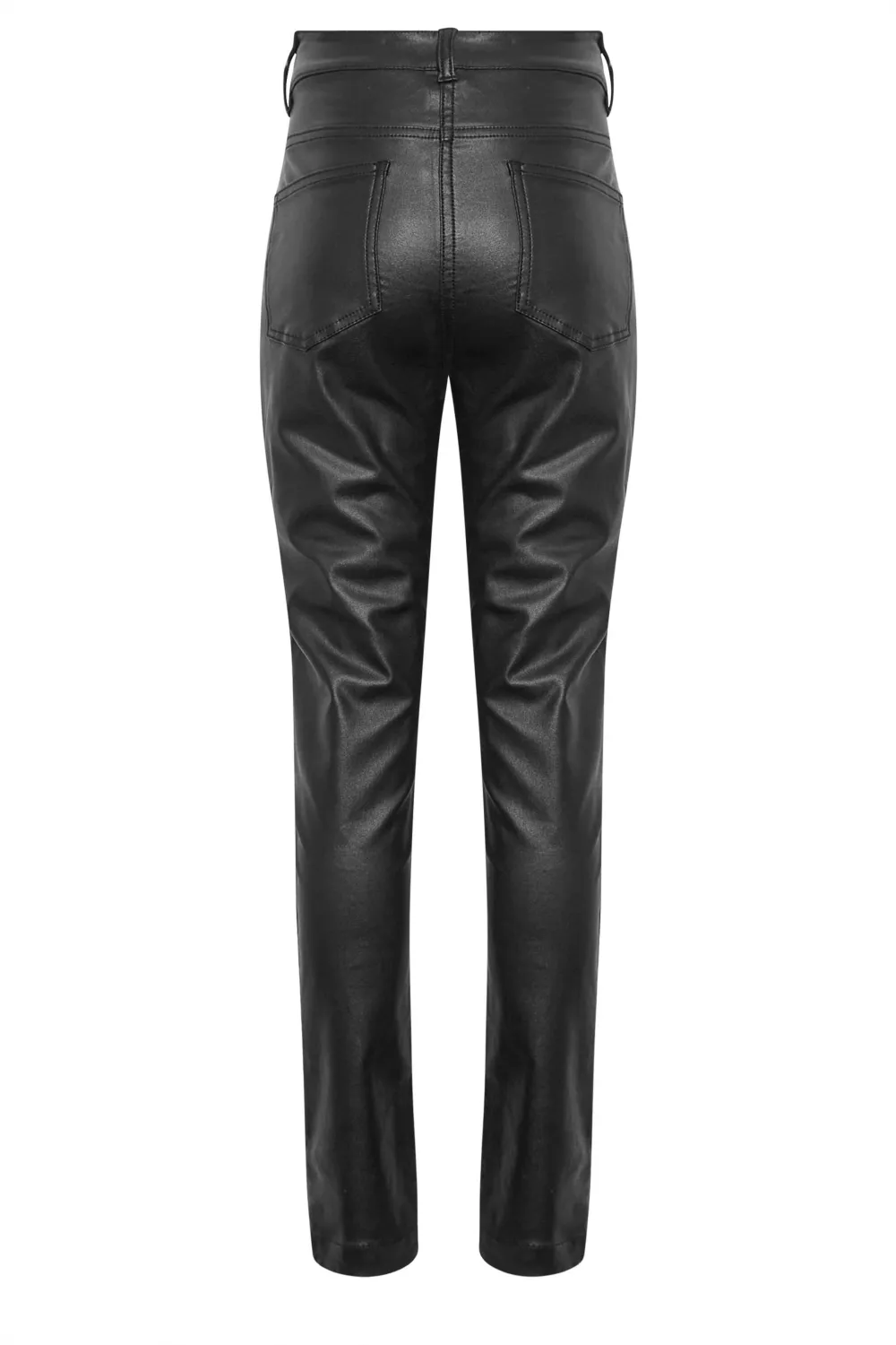 M&Co Black Coated Slim Leg Jeans