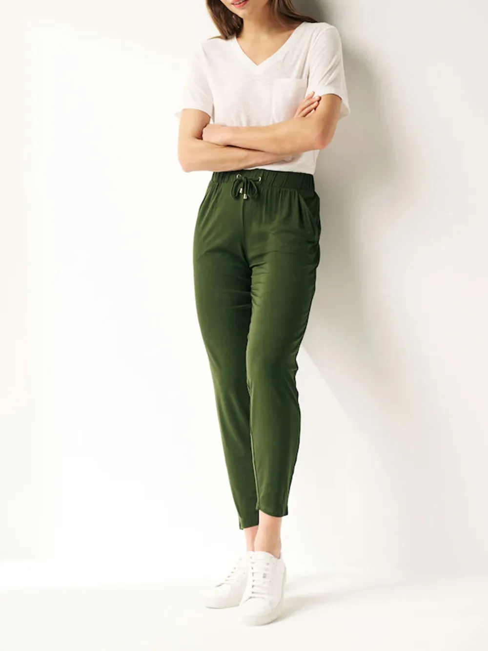 Solid Color Sports Pants For Everyday Wear