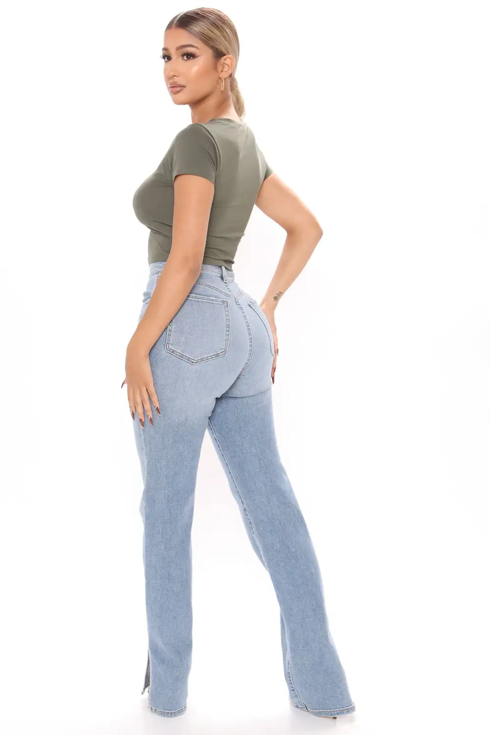 Robin Crop Top - Army Green