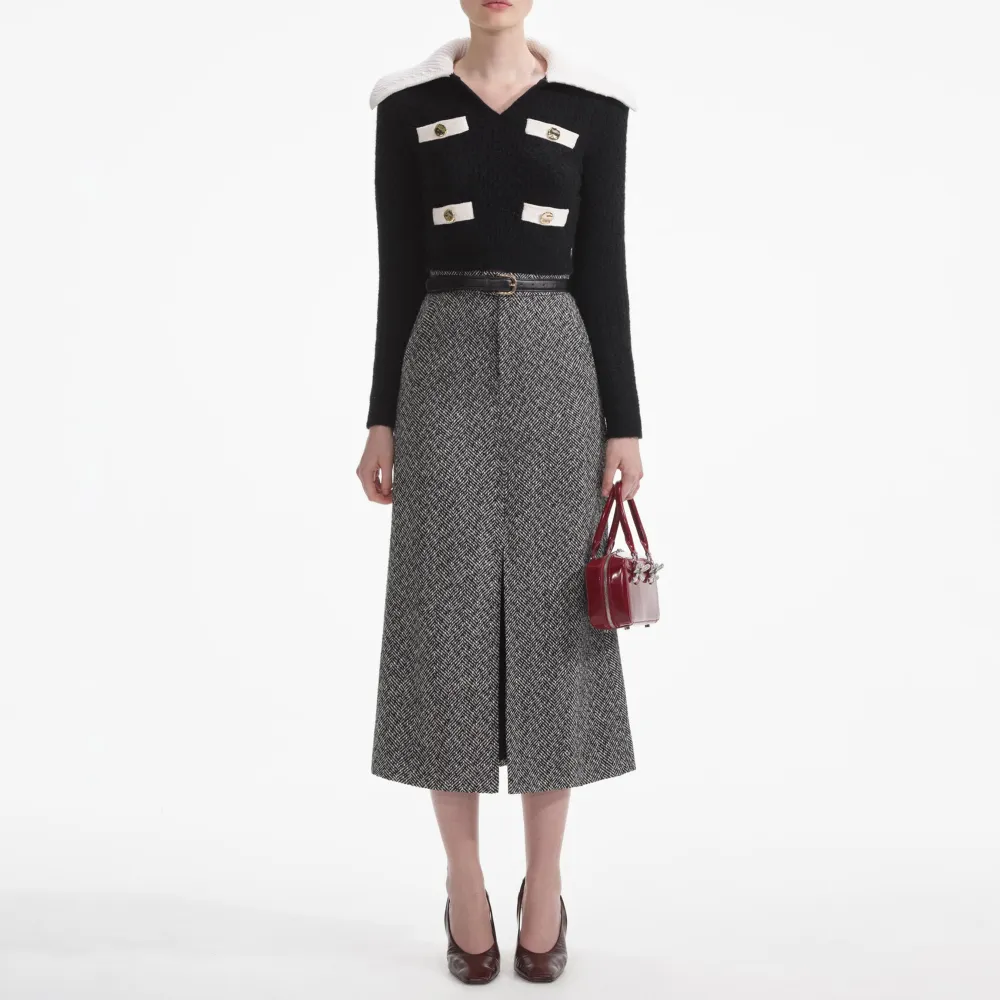 Black Cashmere Blend Jumper