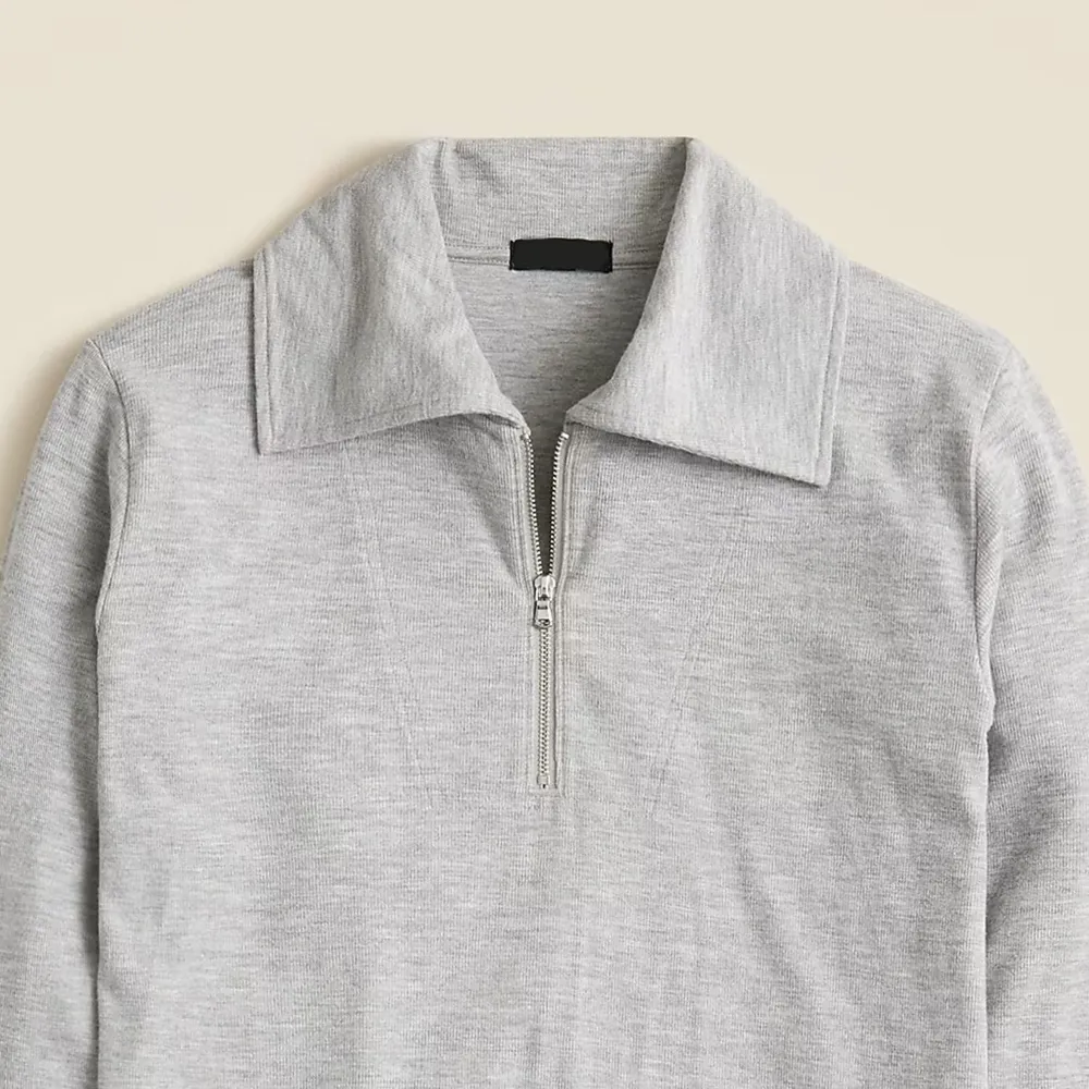 Soft Rib Quarter-Zip Tops