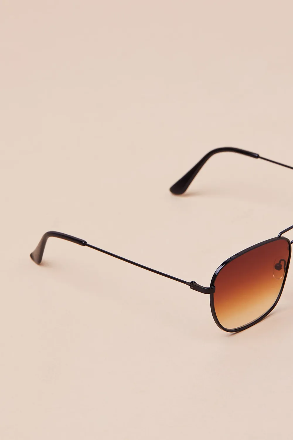 Retro Brown Gradient Lenses All-Match Women's Glasses