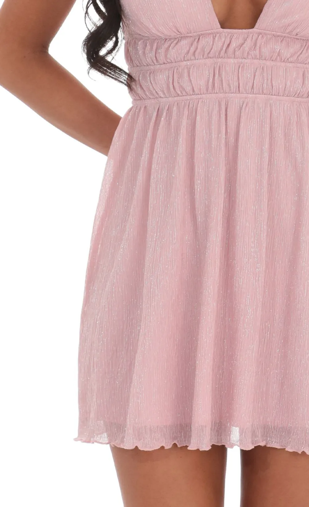 Open Back Satin Bow Dress in White