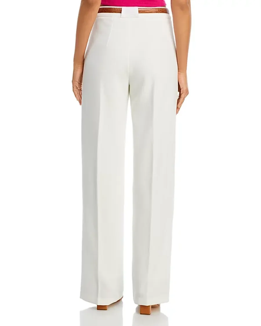 Belt Loops Wide Leg Pants