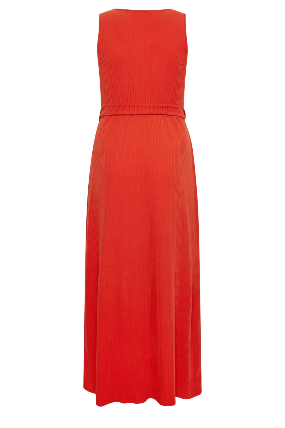 YOURS Curve Red Button Through Sleeveless Maxi Dress