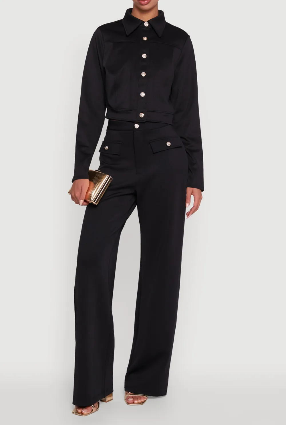 High Waisted Wide Leg Pants