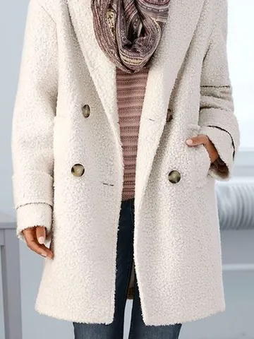 Casual Lambswool Teddy Jacket