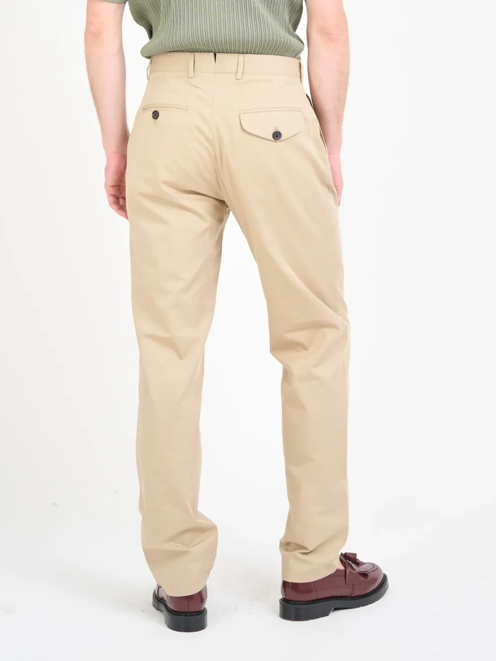Beige Casual Style Trousers