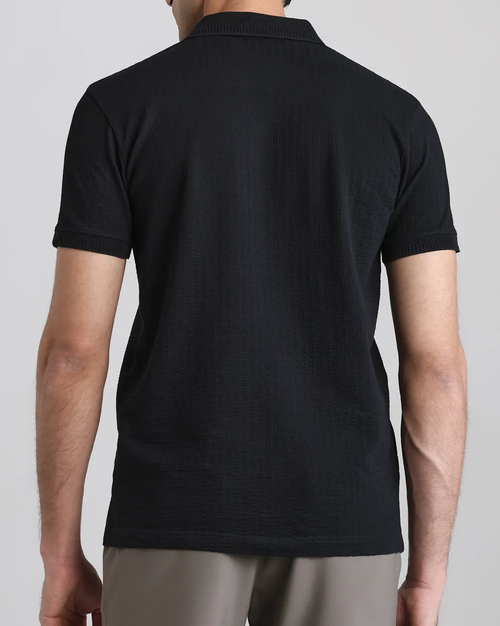 Minimalist Vintage Black Daisy Personality Polo Shirt