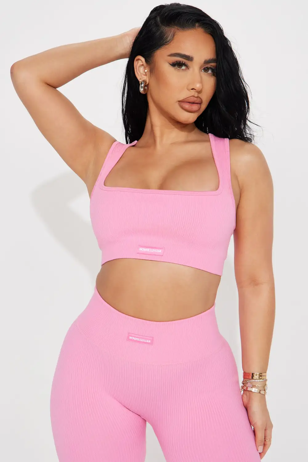 Effortless Orpheus Ribbed Seamless Bra Top - Bubblegum