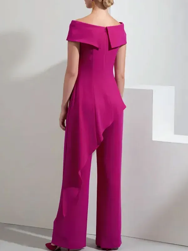 One-shoulder temperament design prom ladies suit