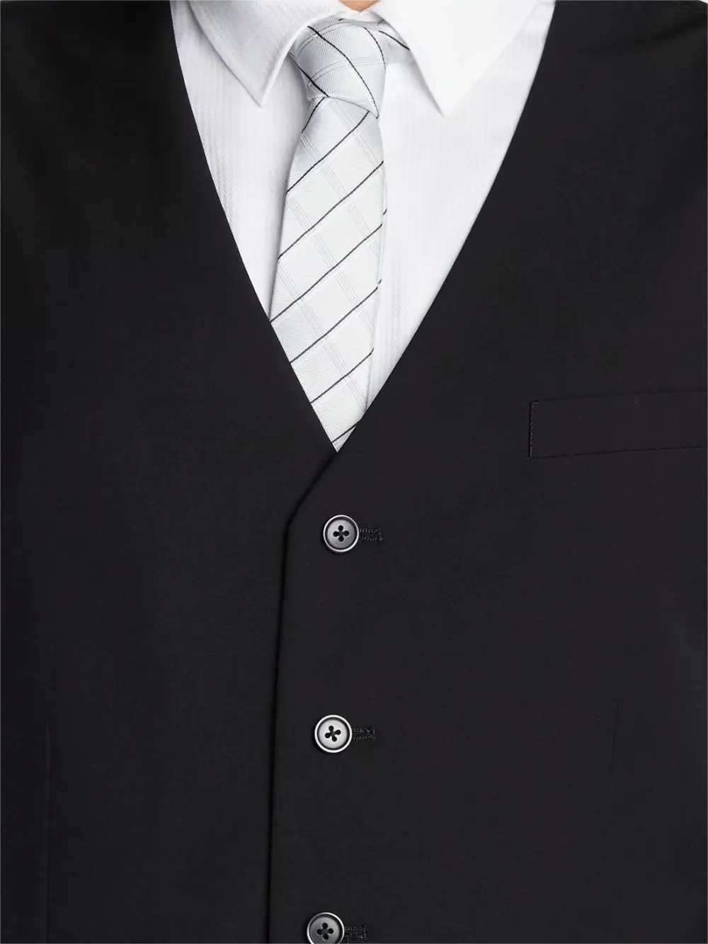 BLACK BUTTON UP WAISTCOAT