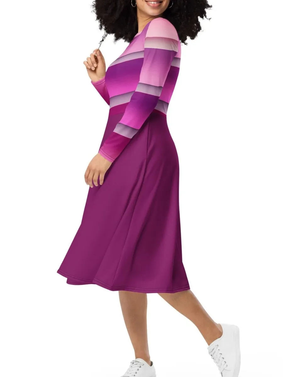 Color Block Casual Dress