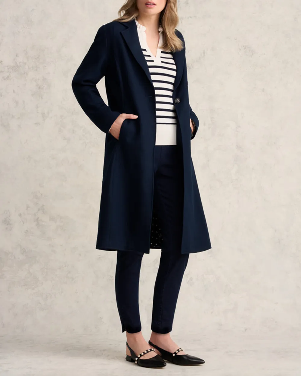 Long Line Single Breasted Coat