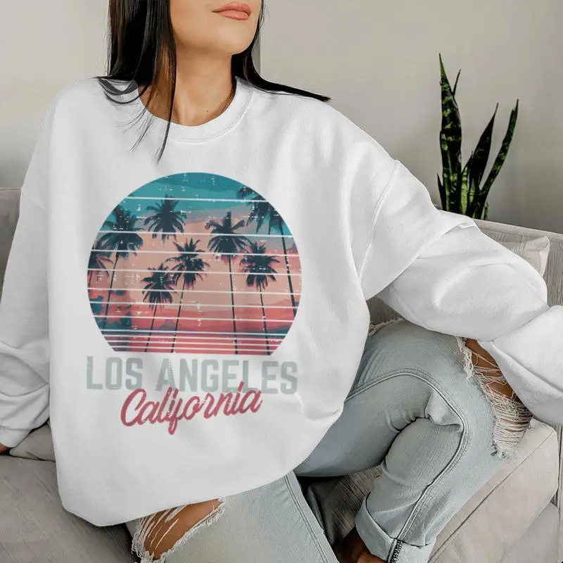 Los Angeles California Trees Retro Summer Vacation Women Women Sweatshirt