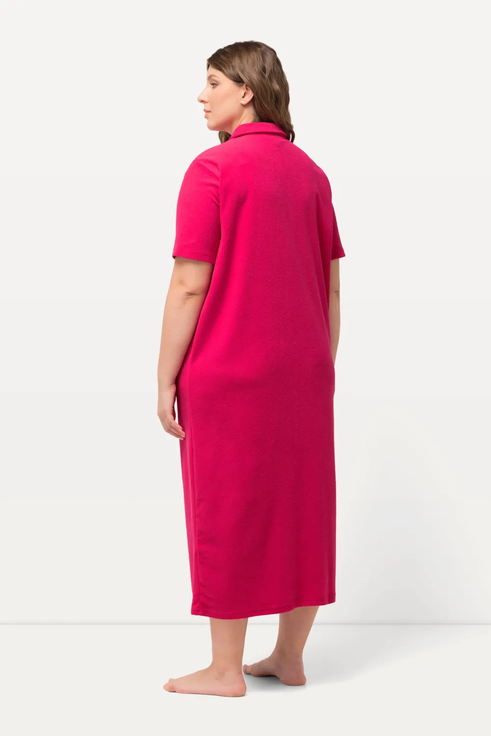 Zip Front Long Terry Bathrobe