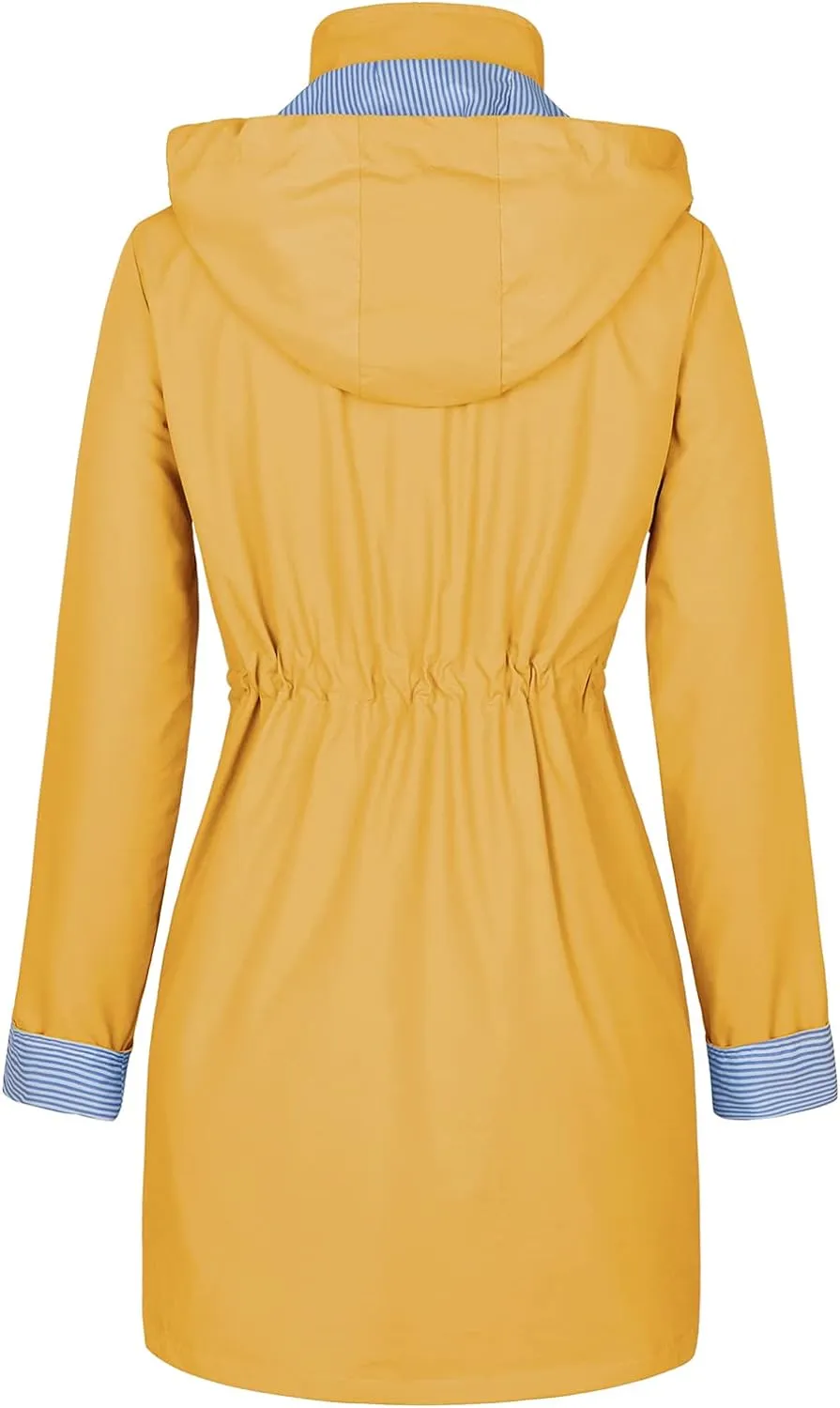 American Trends Rain Jackets for Women Waterproof with Hood Long Rain Coat Windbreaker Jacket