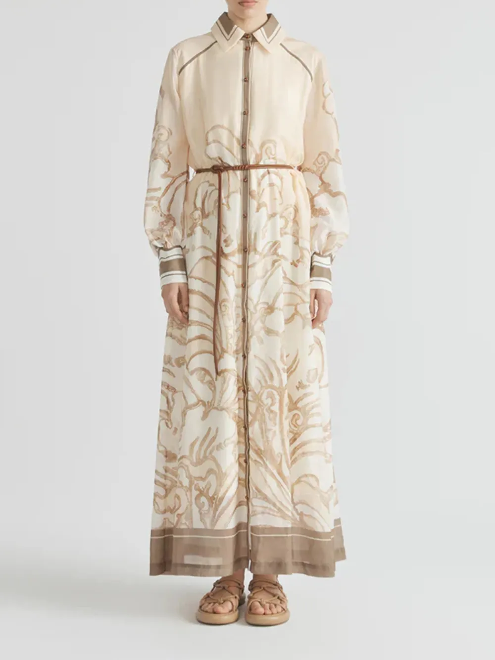 Casual Style Long Sleeve Mini Robe