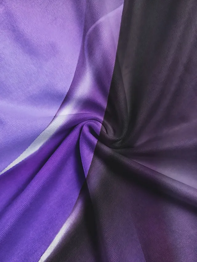 Women's Shirt Blouse Yellow Pink Purple Graphic Abstract Asymmetric Print Long Sleeve Casual Basic Neon & Bright Round Neck Regular Fit Spring Fall