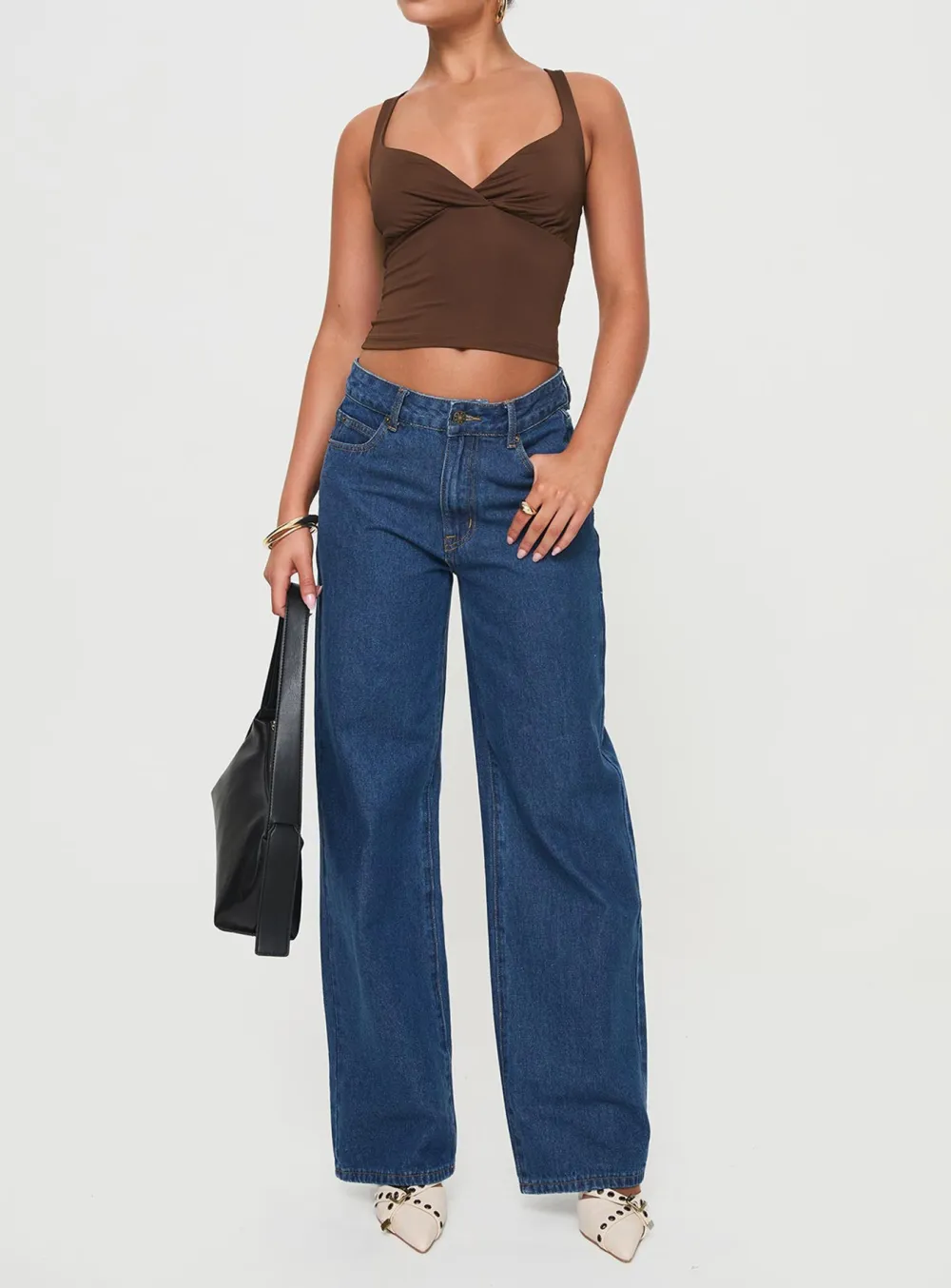 Ruched Front Red Crop Top