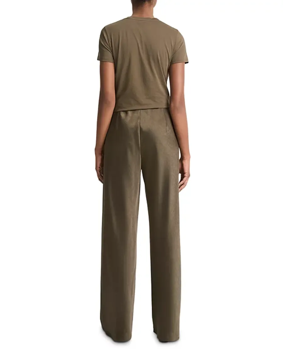 High Waist Fluid Bias Pants