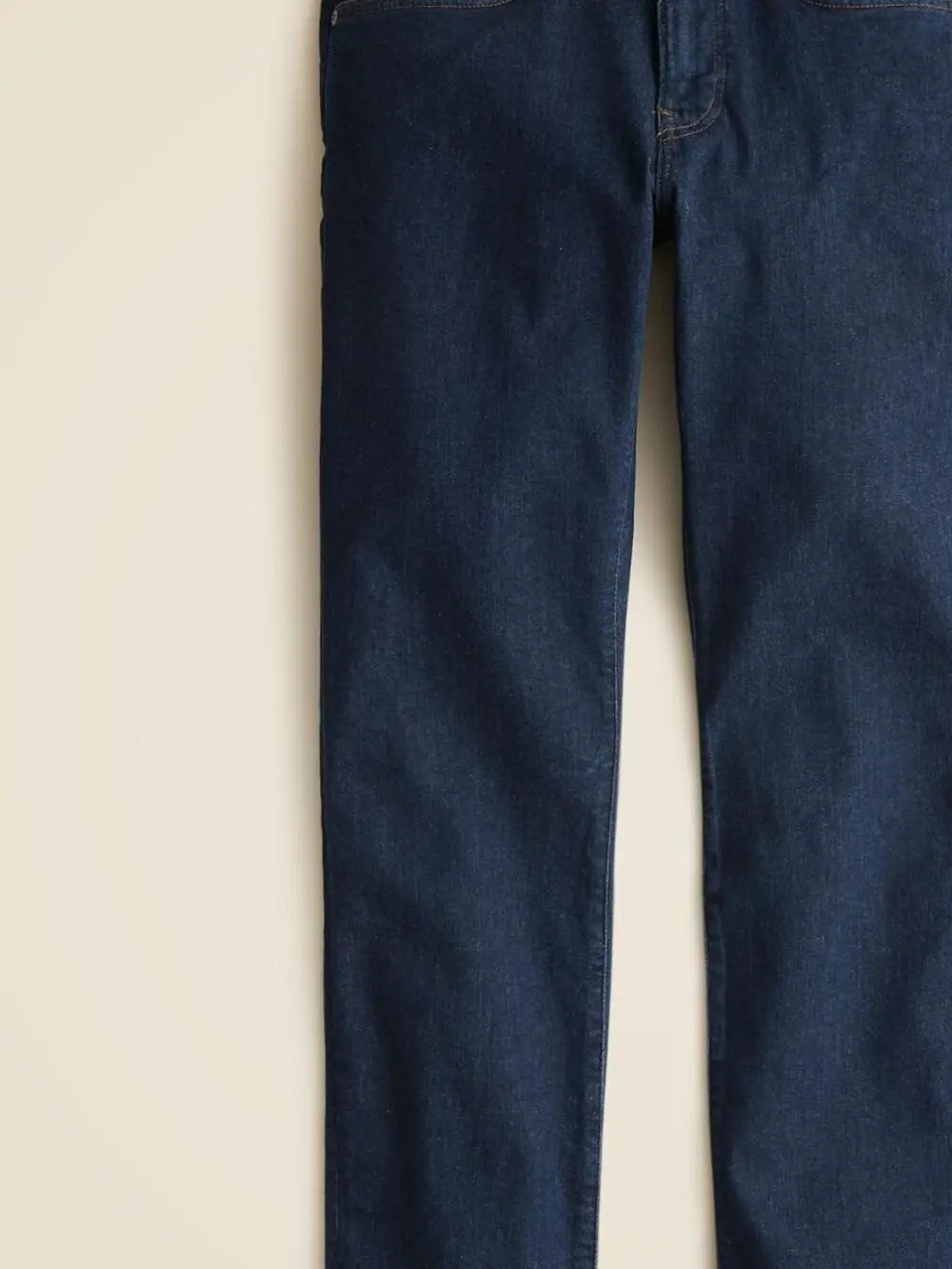 Classic Dark Denim Straight Leg Jeans