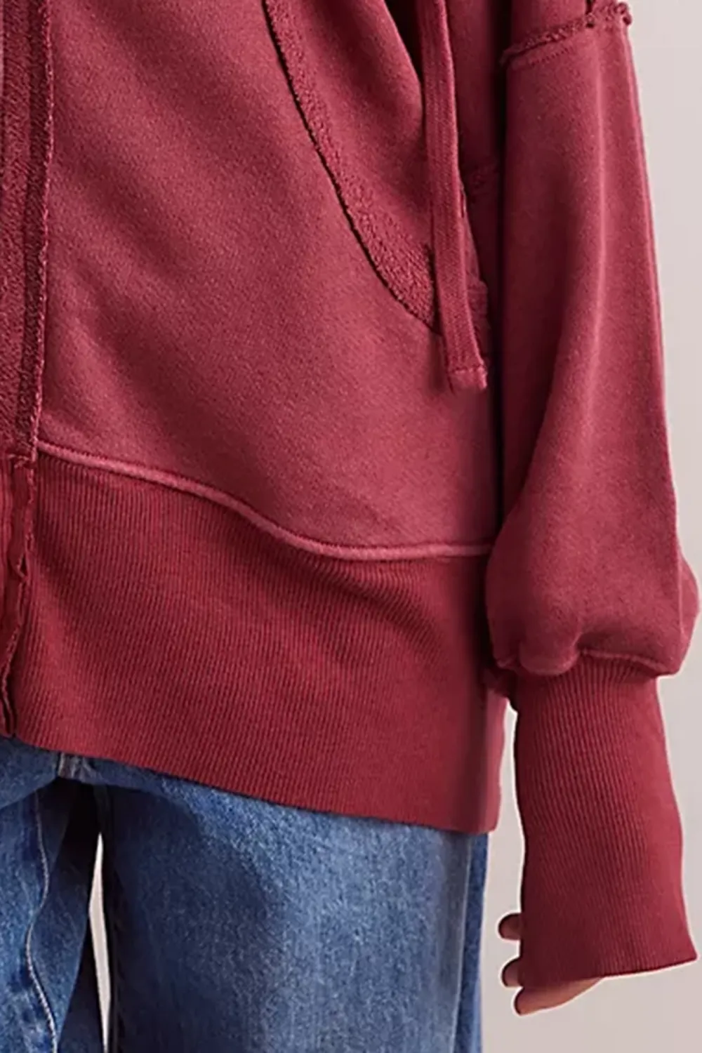 Oversized Zip Up Hoodie