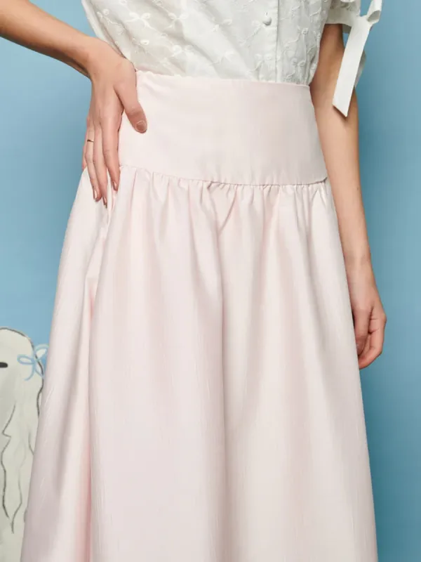 Casual Style Soft Fabrics Midi Skirt