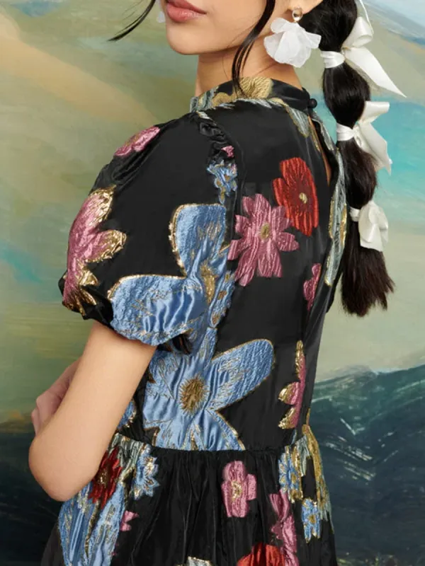 Classics Poetic Jacquard Midi Dress