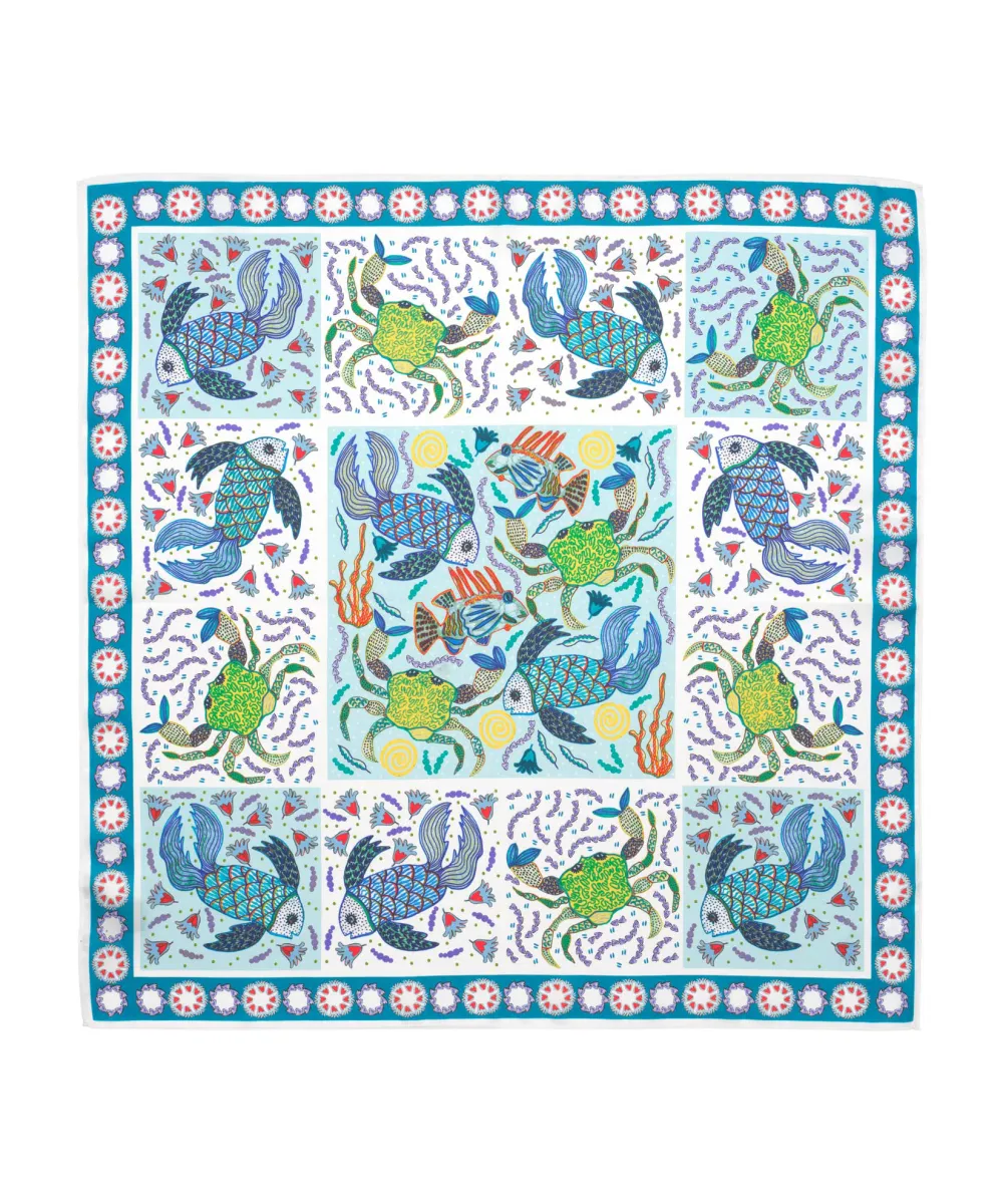 Nautical Design Daily Silk Bandana