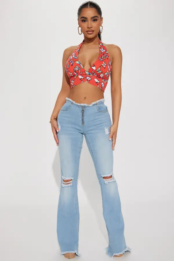 I'm A Lady Halter - Red/combo