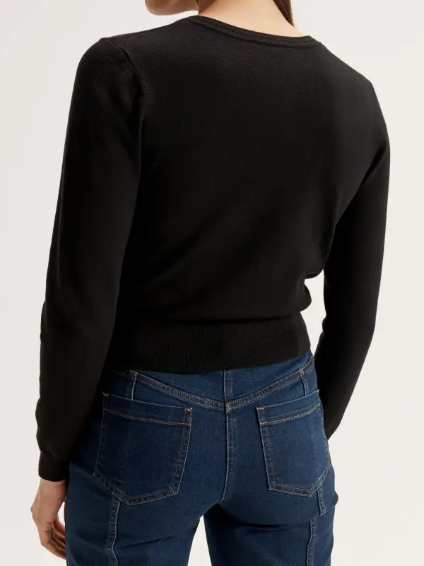 Solid Button Front Cardigan