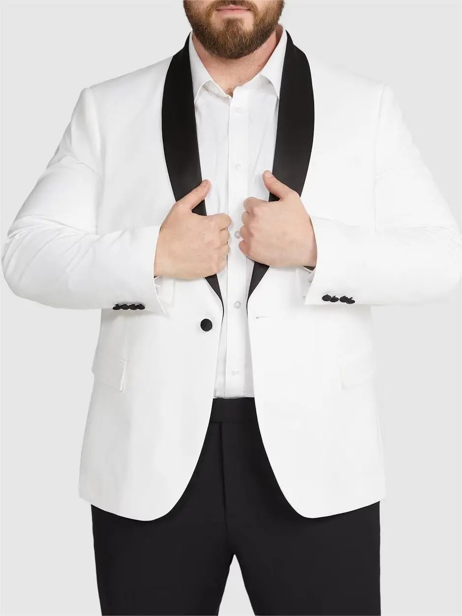 IVORY TUXEDO SUIT JACKET