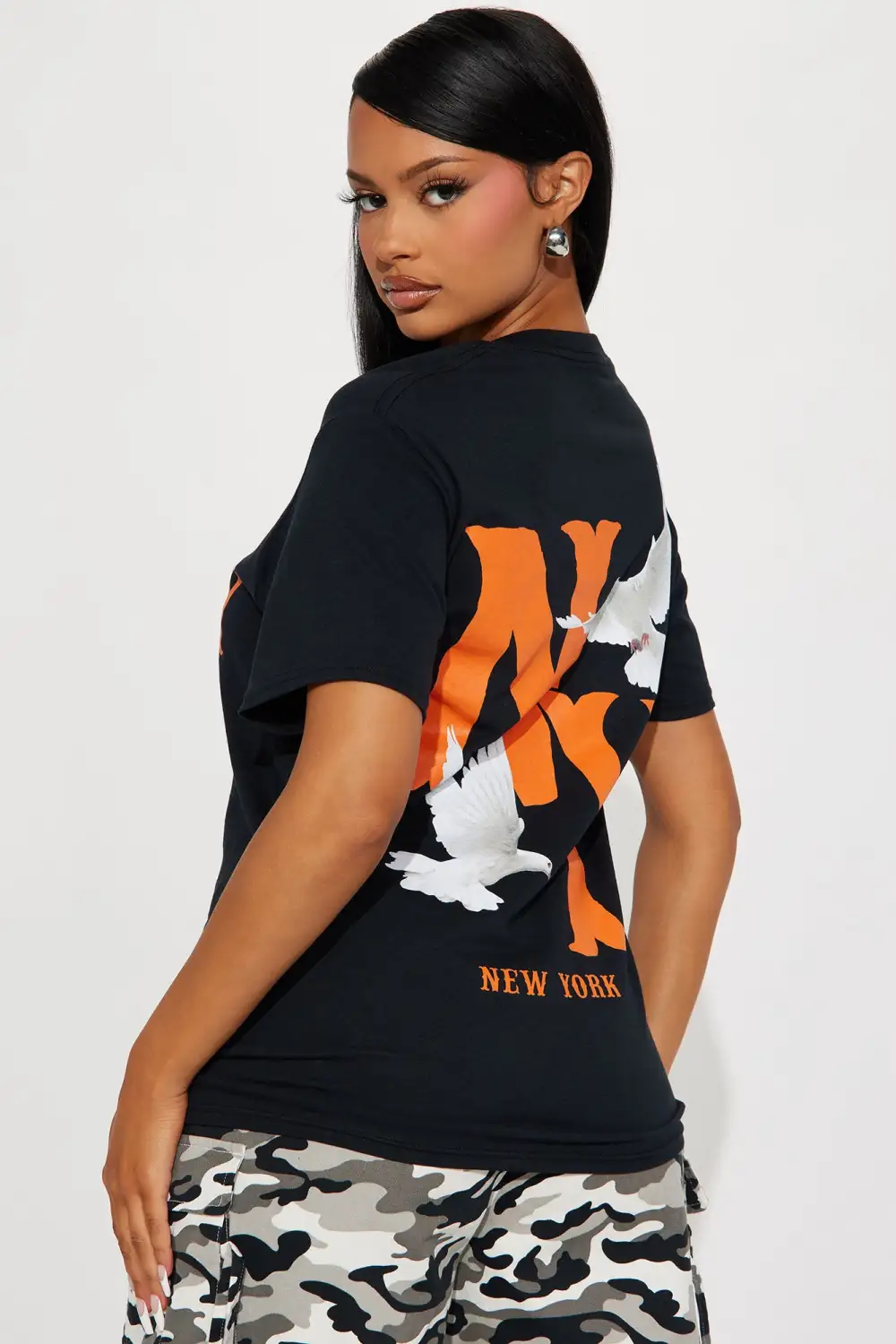 Flyest In The East Short Sleeve Tee - Black/Orange