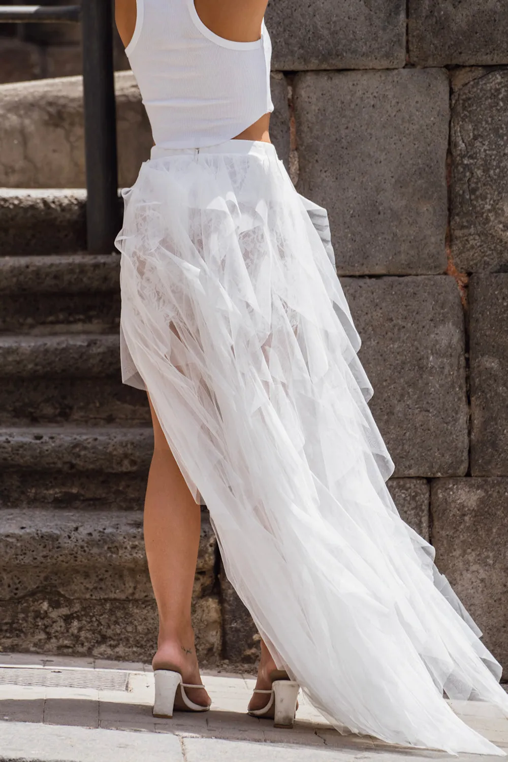 Rock Black Tulle Maxi Skirt