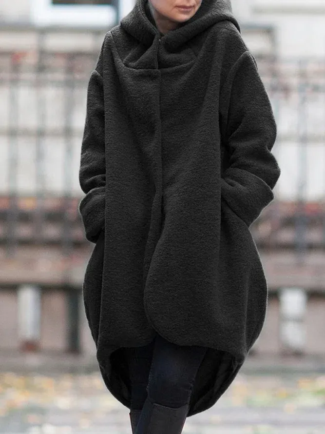 Long Sleeve Pockets Hoodie Jacket