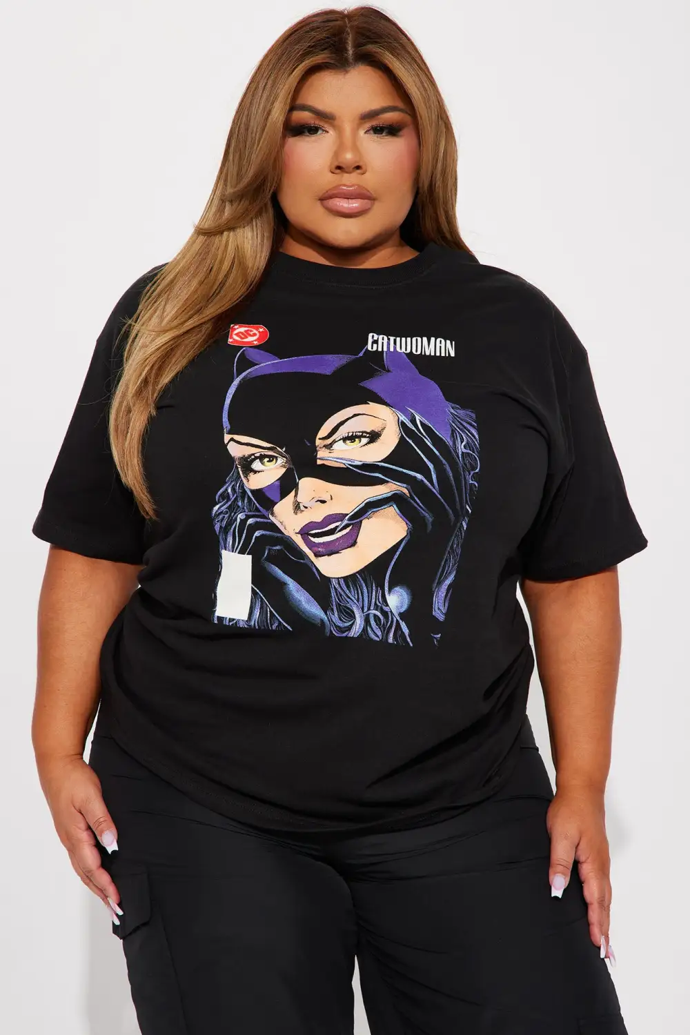 Catwoman Graphic Tee - Black