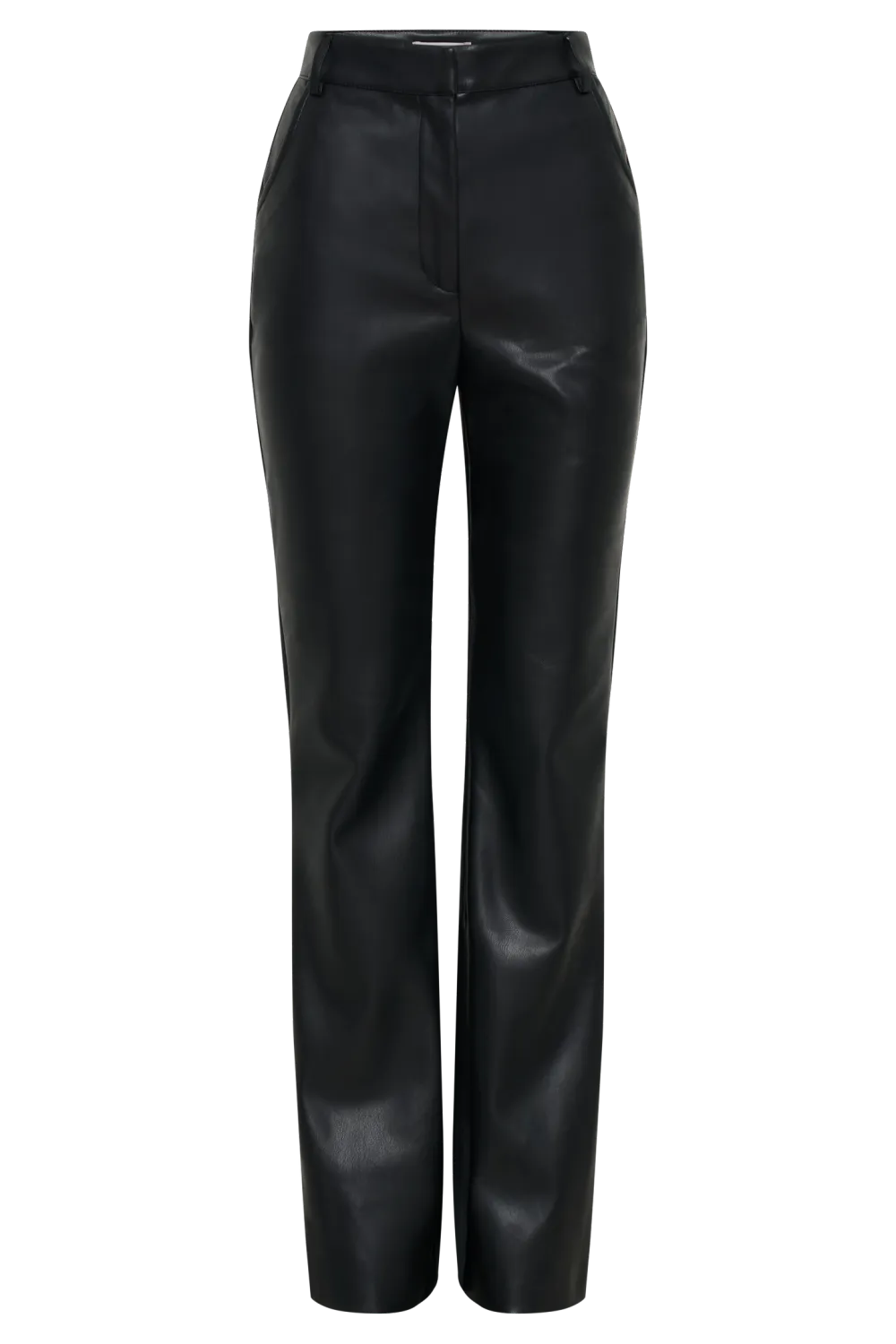 Straight Leg Faux Leather Pants