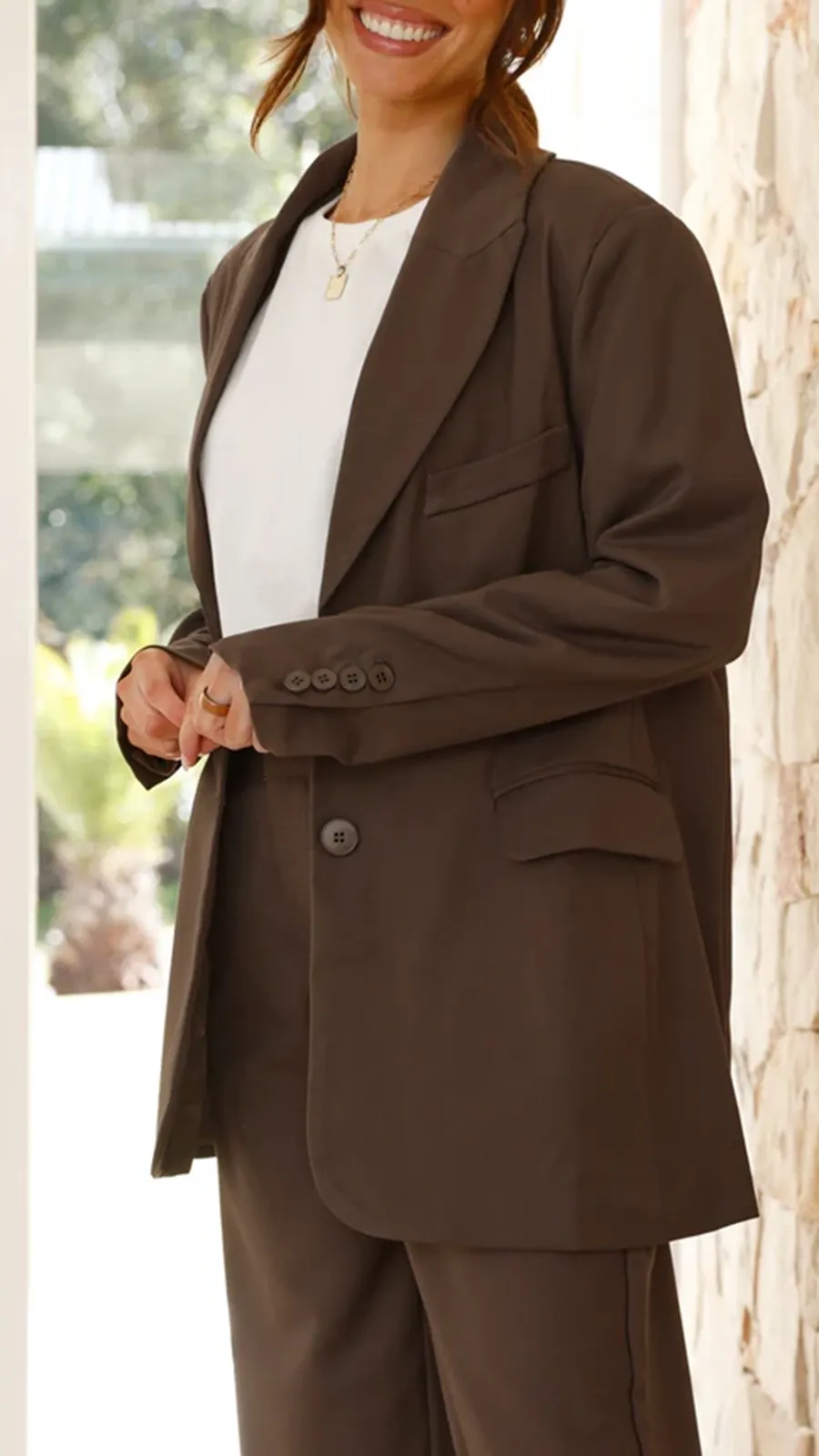 Comfortable Simple Suit Jacket