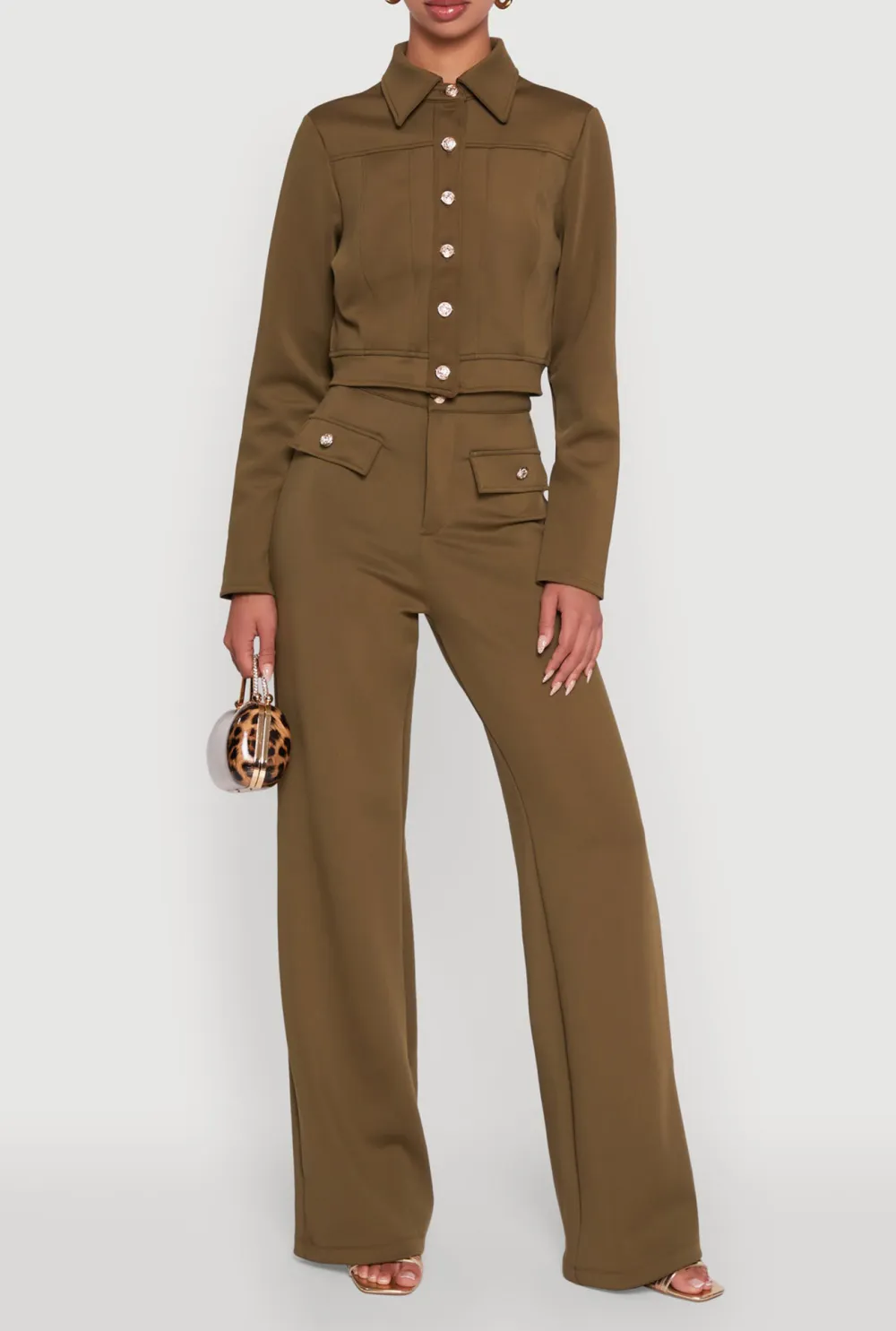 High Waisted Wide Leg Pants