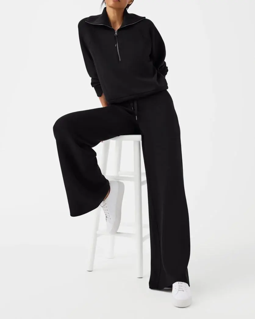Wide Leg Pant - Very Black