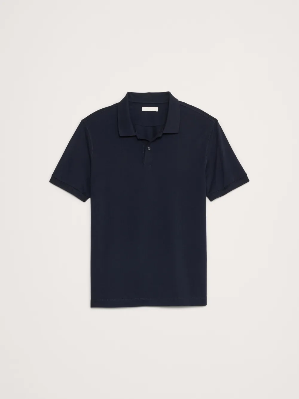 Men's Cotton Stylish Simple Navy Blue Polo Shirt