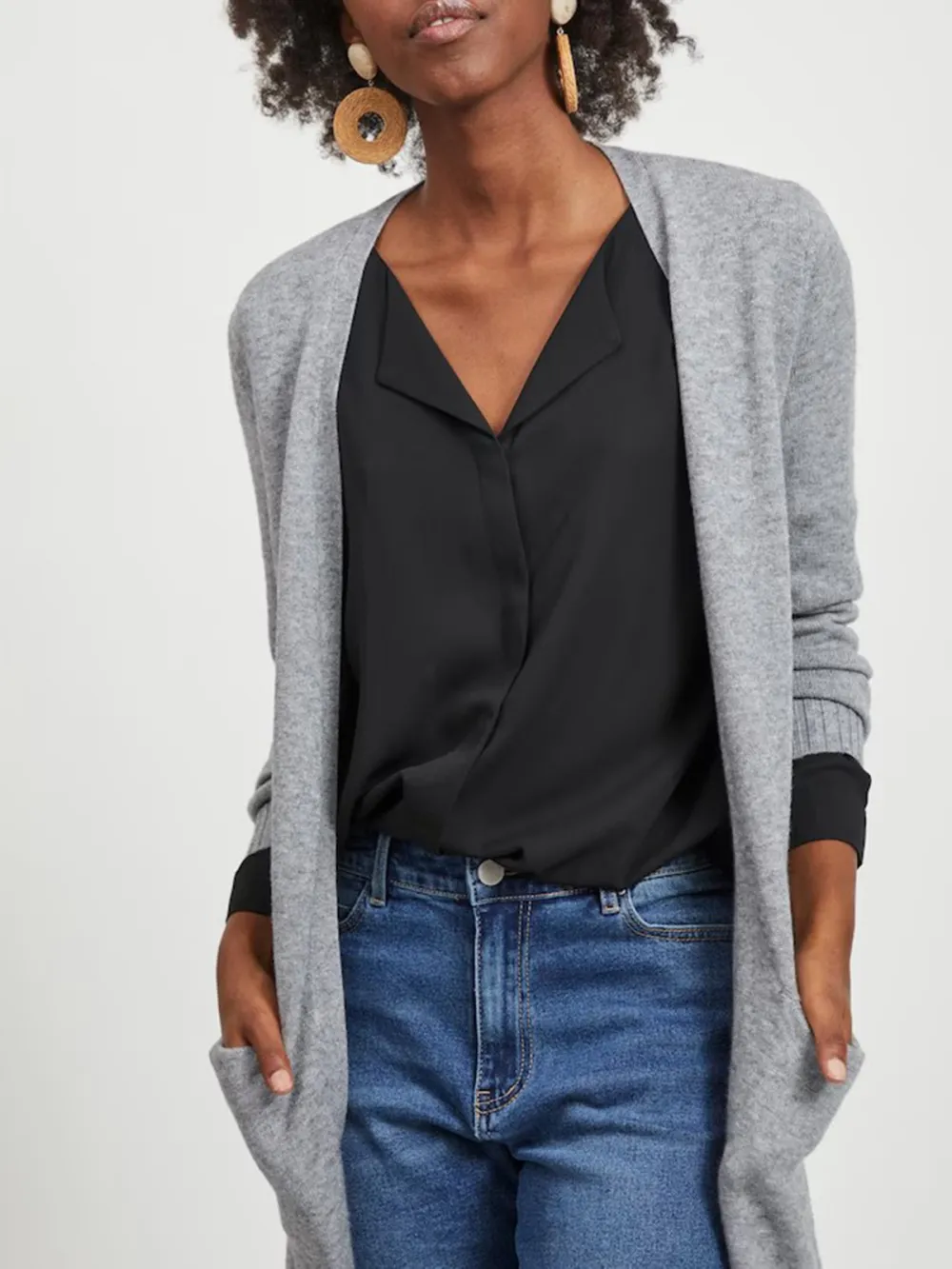 Plain Colored Casual Style Knitwear Sweaters