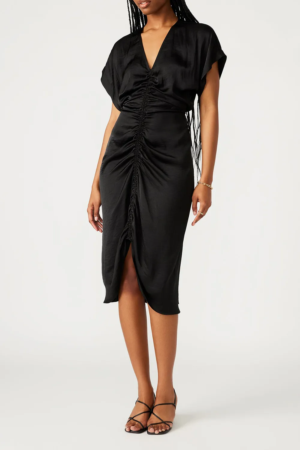 SLIGHT STRETCH DRESS BLACK