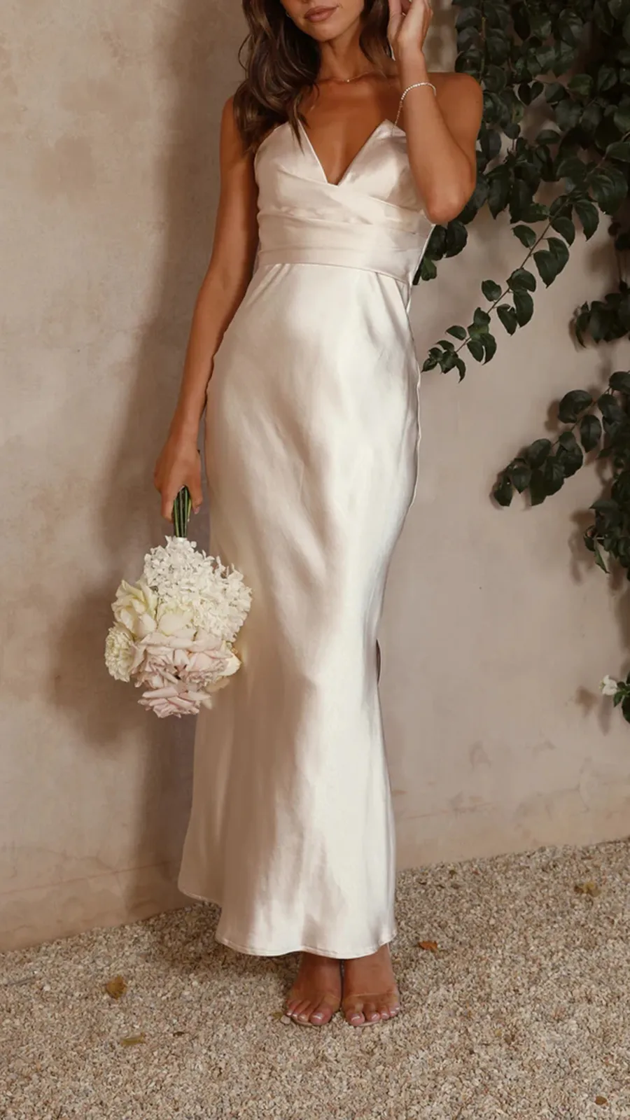 Strapless Design Dress