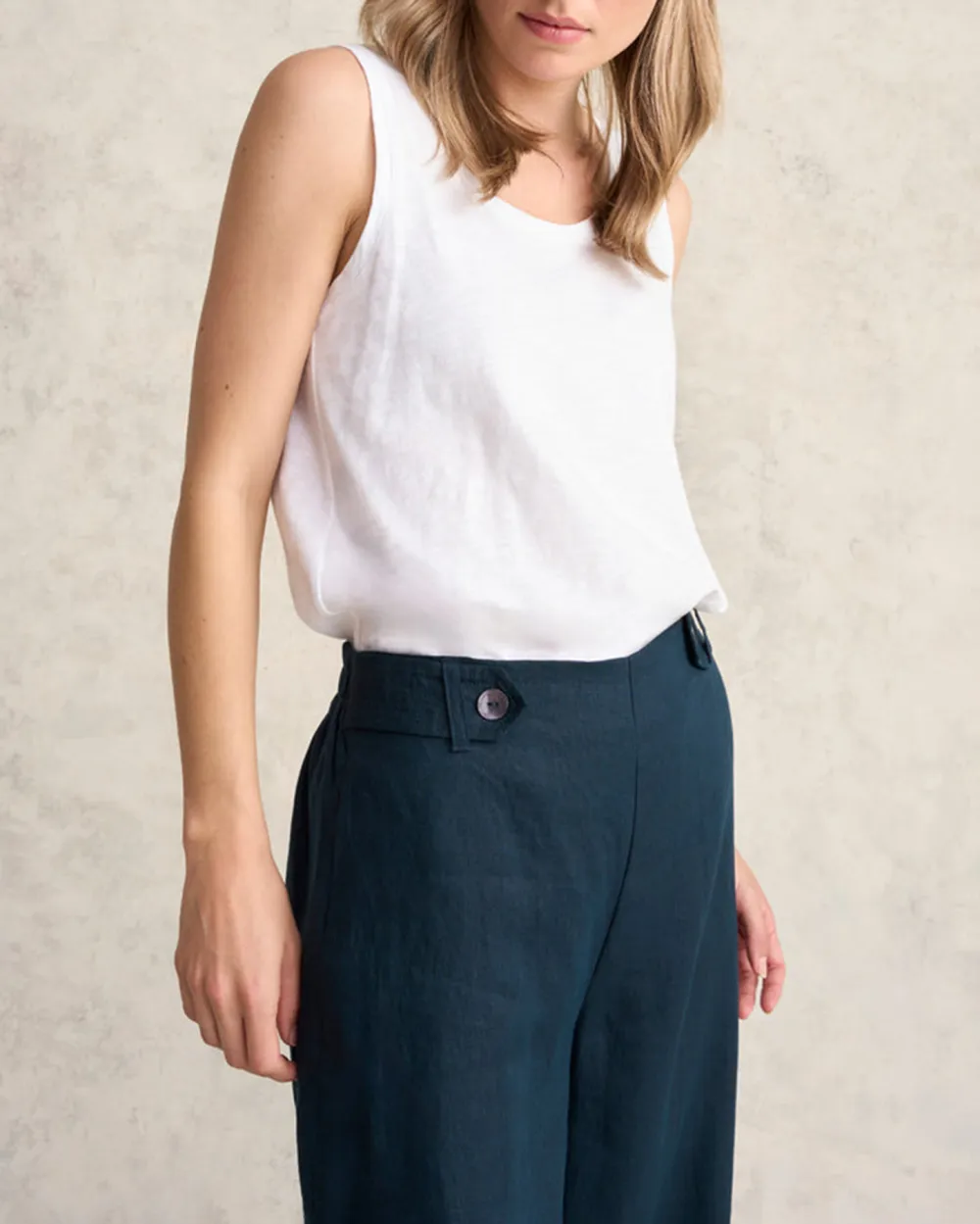 Wide Leg Linen Trousers