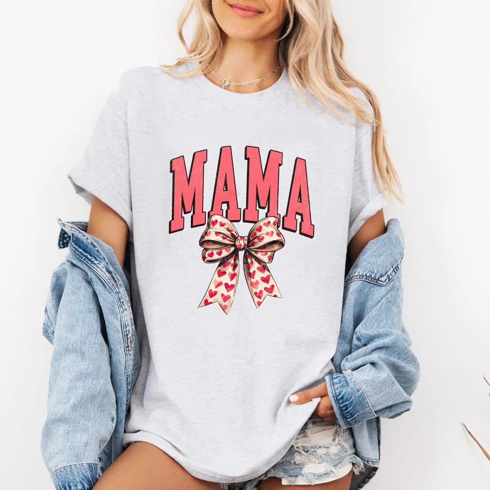 Mom Life Is The Best Life Print Round Neck Short Sleeve T-Shirt