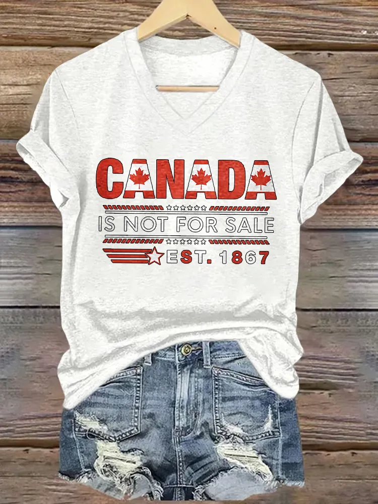 Women'S Canada Is Not For Sale T-Shirt